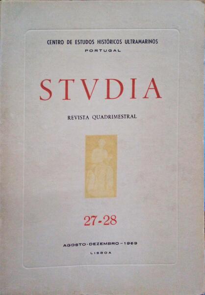STVDIA: REVISTA QUADRIMESTRAL, N.Âº 27-28,  AGOSTO-DEZEMBRO 1969.