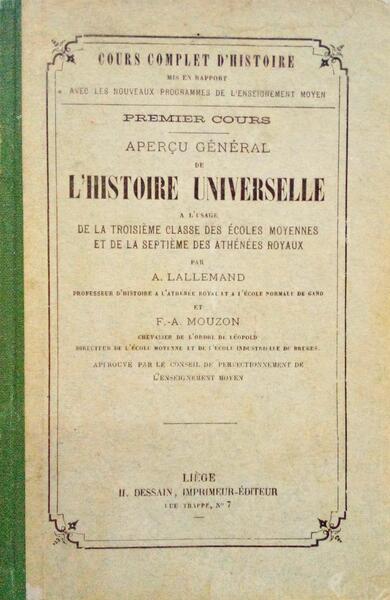 APERÃ‡U GÃ‰NÃ‰RAL DE L'HISTOIRE UNIVERSELLE.
