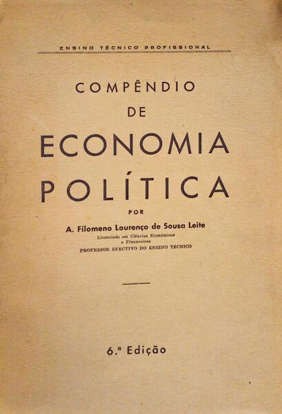 COMPÃŠNDIO DE ECONOMIA POLÃTICA. [6.Âª EDIÃ‡ÃƒO]