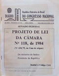 PROJETO DE LEI DA CÃ‚MARA N.Âº 118, DE 1984.