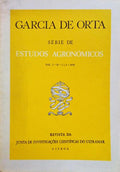 GARCIA DE ORTA, REVISTA DA JUNTA DE INVESTIGAÃ‡Ã•ES DO ULTRAMAR, SÃ‰RIE DE ESTUDOS AGRONÃ“MICOS, VOL. 03, N.Âº 01 E 02 - 1976.