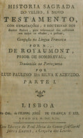 HISTORIA SAGRADA DO VELHO, E NOVO TESTAMENTO,
