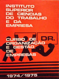 LIVRO DE CURSO DA PRIMEIRA LICENCIATURA EM ORGANIZAÃ‡ÃƒO E GESTÃƒO DE EMPRESAS.