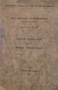 NOTICE EXPLICATIVE SUR LA FEUILLE DAKAR-OUEST.