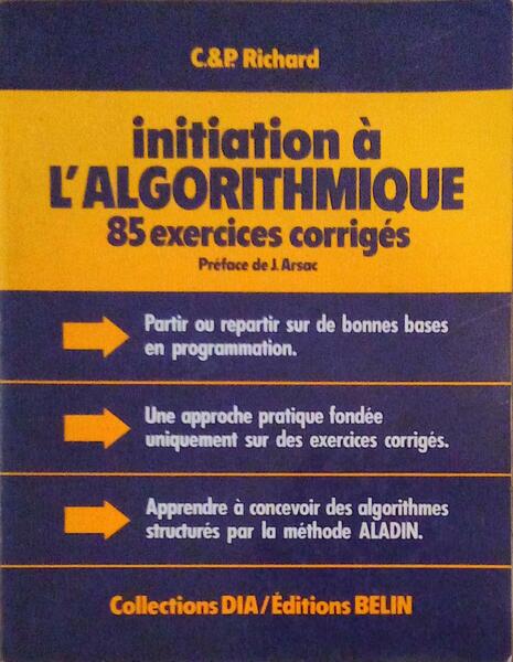 INITIATION Ã€ L'ALGORITHMIQUE.