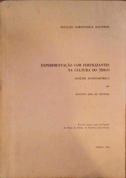 EXPERIMENTAÃ‡ÃƒO COM FERTILIZANTES NA CULTURA DO TRIGO.