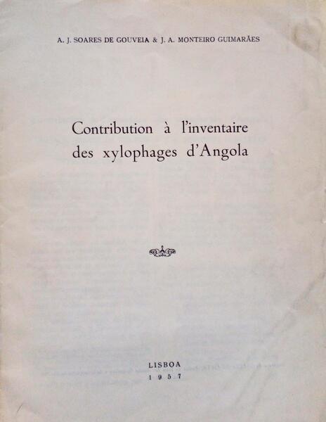 CONTRIBUTION Ã€ L'INVENTATIRE DES XYLOPHAGES D'ANGOLA.