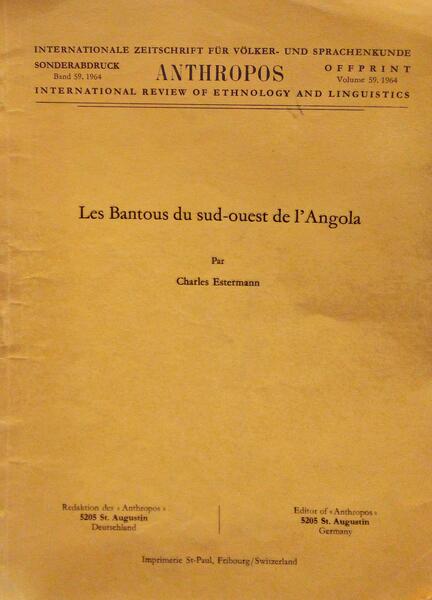 LES BANTOUS DU SUD-OUEST DE L'ANGOLA.