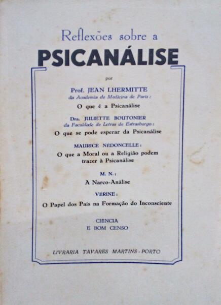 REFLEXÃ•ES SOBRE A PSICANÃLISE.