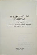 FASCISMO (O) EM PORTUGAL.