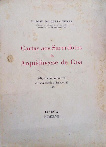 CARTAS AOS SACERDOTES DA ARQUIDIOCESE DE GOA.