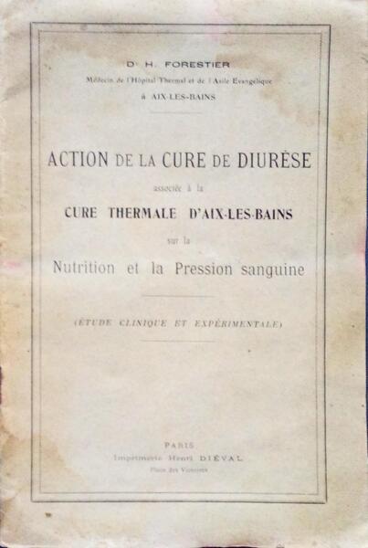 ACTION DE LA CURE DE DIURÃˆSE ASSOCIÃ‰E Ã€ LA CURE THERMALE D'AIX-LES-BAINS SUR LA NUTRITION ET LA PRESSION SANGUINE.