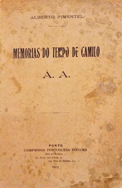 MEMORIAS DO TEMPO DE CAMILO.