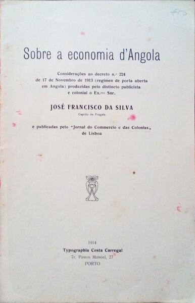 SOBRE A ECONOMIA D'ANGOLA.