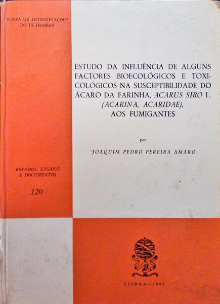ESTUDO DA INFLUÃŠNCIA DE ALGUNS FACTORES BIOECOLÃ“GICOS E TOXICOLÃ“GICOS.
