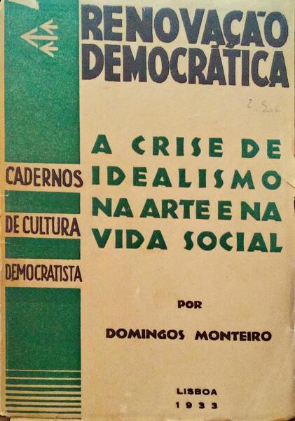 A CRISE DE IDEALISMO NA ARTE E NA VIDA SOCIAL.