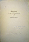 CARACTÃ‰RISTIQUES DES PRINCIPALES MINES D'OR EN 1937.