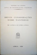 BREVES CONSIDERAÃ‡Ã•ES SOBRE MANTÃDEOS.