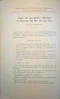 NOTES SUR UNE PETITE COLLECTION DE POISSONS DES ILES DU CAP VERT.