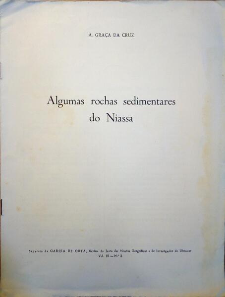 ALGUMAS ROCHAS SEDIMENTARES DO NIASSA.