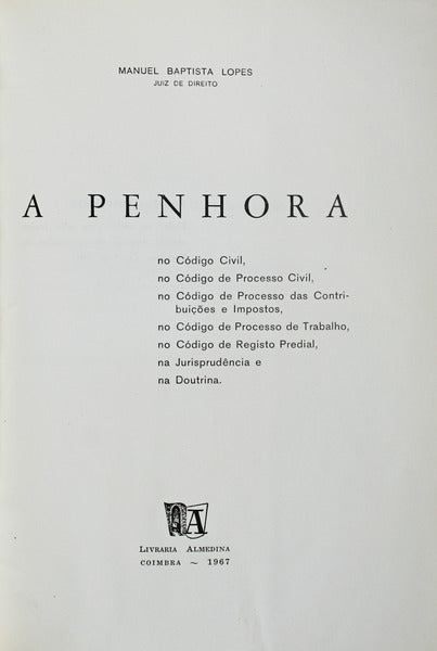 A PENHORA.