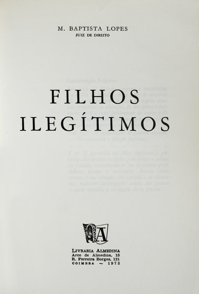FILHOS ILEGÃTIMOS.