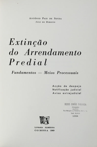 EXTINÃ‡ÃƒO DO ARRENDAMENTO PREDIAL.