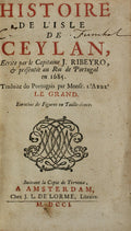 HISTOIRE DE L'ISLE DE CEYLAN,