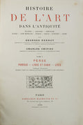 HISTOIRE DE L'ART DANS L'ANTIQUITÃ‰. TOME V. PERSE, PHRYGIE, LYDIE ET CARIE.