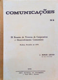 III REUNIÃƒO DE TÃ‰CNICOS DE COOPERATIVAS E DESENVOLVIMENTO COMUNITÃRIO 1970.