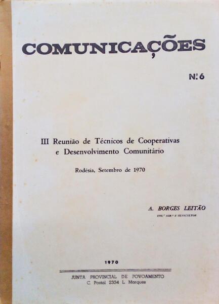 III REUNIÃƒO DE TÃ‰CNICOS DE COOPERATIVAS E DESENVOLVIMENTO COMUNITÃRIO 1970.