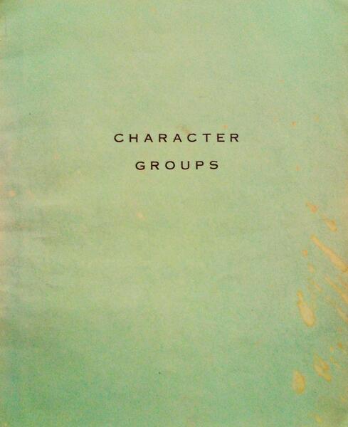 CHARACTER GROUPS.