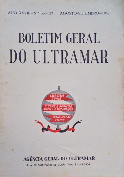 BOLETIM GERAL DO ULTRAMAR NÂº 326-327.