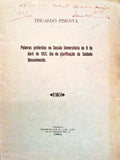 PALAVRAS PROFERIDAS NA SESSÃƒO UNIVERSITÃRIA DE 9 DE ABRIL, DIA DA GLORIFICAÃ‡ÃƒO DO SOLDADO DESCONHECIDO.