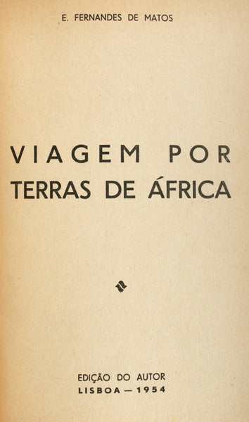 VIAGENS POR TERRAS DE ÃFRICA.