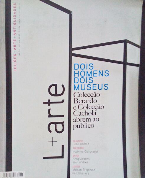 L+ARTE, LEILÃ•ES, ARTE, ANTIGUIDADES, N.Âº 38, JULHO 2007.