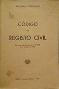 CÃ“DIGO DO REGISTO CIVIL. [IMPRENSA NACIONAL, 1967]