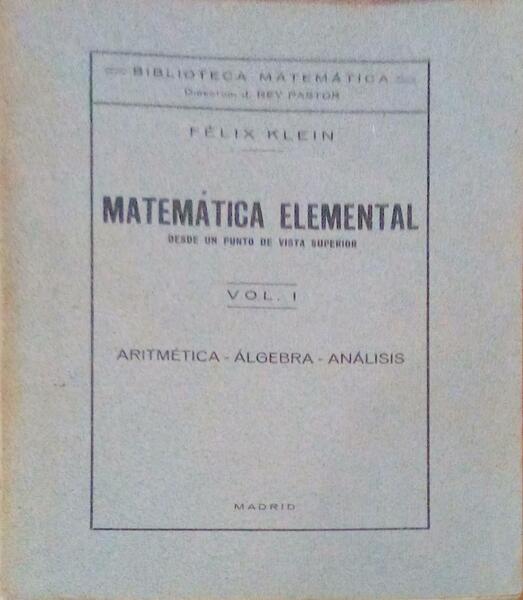 MATEMÃTICA ELEMENTAL. DESDE UN PUNTO DE VISTA SUPERIOR.