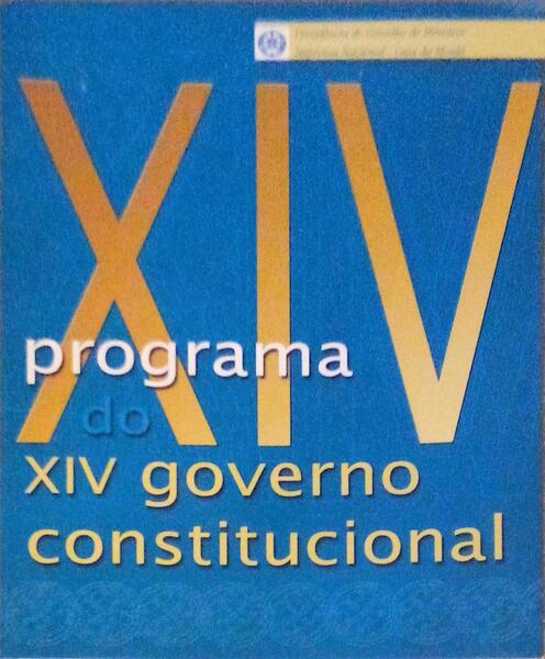 PROGRAMA DO XIV GOVERNO CONSTITUCIONAL.