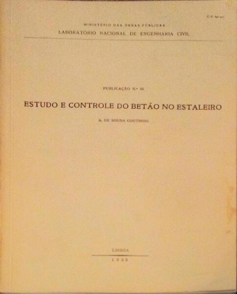 ESTUDO E CONTROLE DO BETÃƒO NO ESTALEIRO.