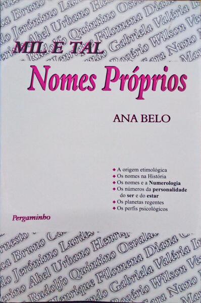 MIL E TAL NOMES PRÃ“PRIOS. [1.Âª EDIÃ‡ÃƒO]