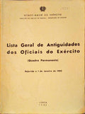 LISTA GERAL DE ANTIGUIDADES DOS OFICIAIS DO EXÃ‰RCITO.