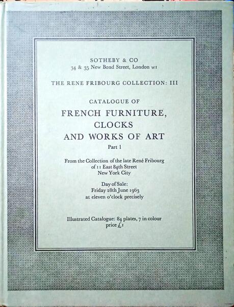 CATALOGUE OF 18TH-CENTURY FRENCH FURNITURE CLOCKS AND WORKS OF ART.