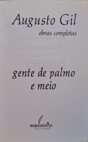 GENTE DE PALMO E MEIO.