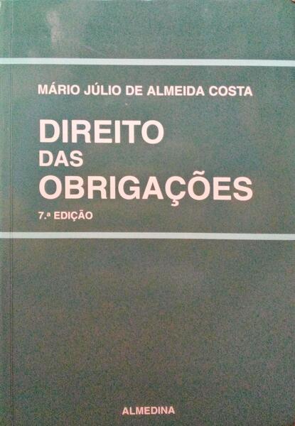 DIREITO DAS OBRIGAÃ‡Ã•ES. [8.Âª EDIÃ‡ÃƒO]