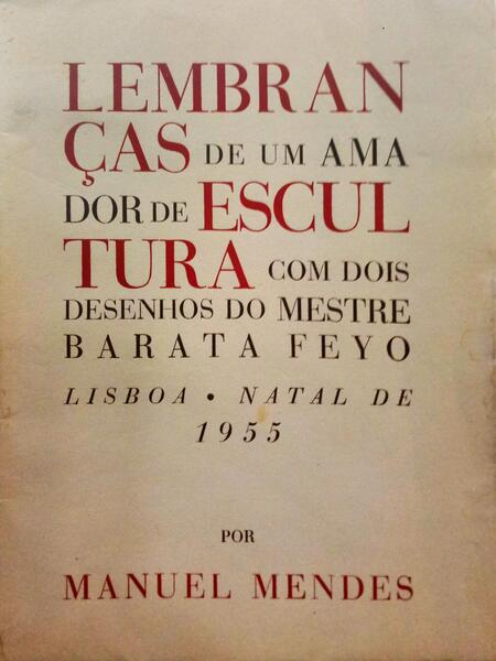 LEMBRANÃ‡AS DE UM AMADOR DE ESCULTURA.