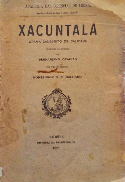 XACUNTALÃ, DRAMA SÃ‚NSCRITO DE CALIDAÃ‡A.
