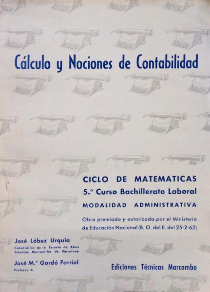 CALCULO COMERCIAL Y NOCIONES DE CONTABILIDAD.