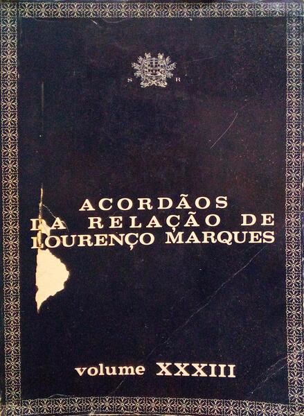 ACÃ“RDÃƒOS DA RELAÃ‡ÃƒO DE LOURENÃ‡O MARQUES.