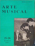 ARTE MUSICAL, Ã“RGÃƒO DA JUVENTUDE MUSICAL PORTUGUESA, N.Âº25/26.